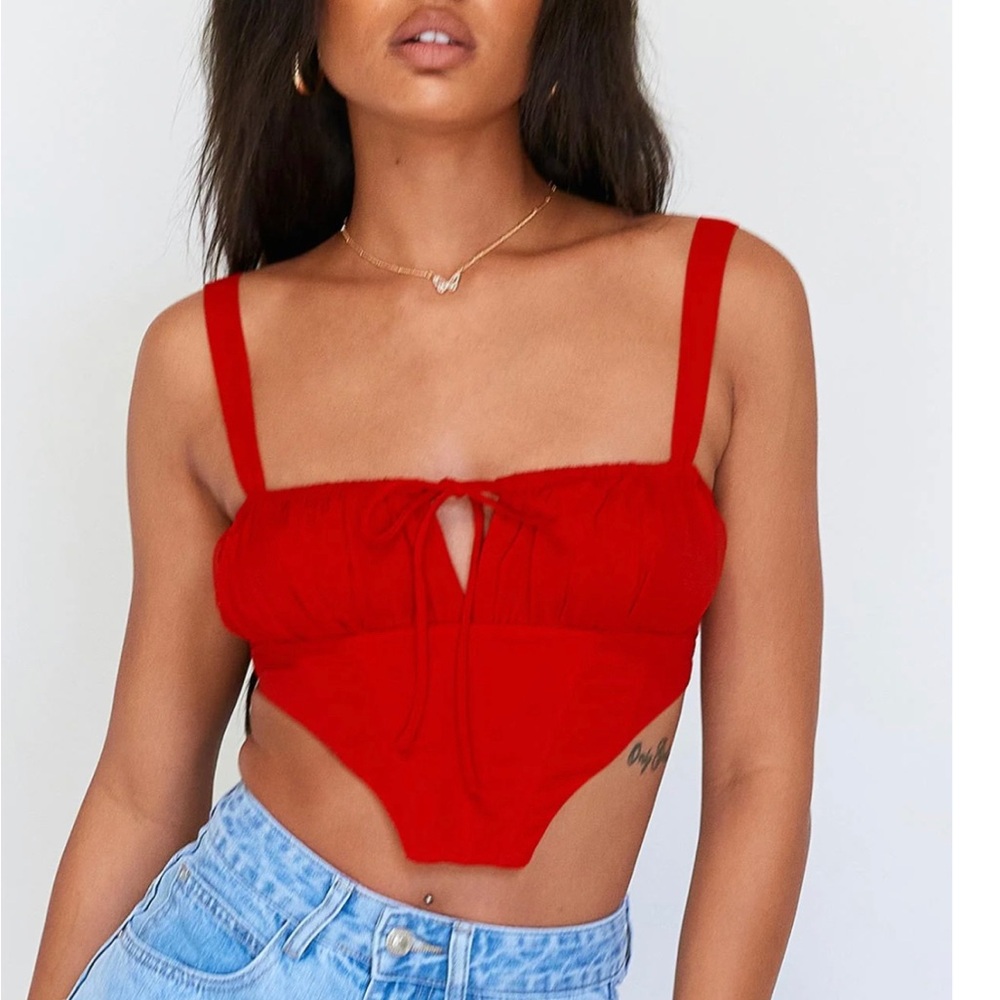 Princess Polly | red corset top